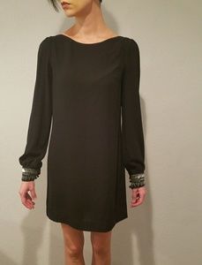 Classy LBD w/ beaded sleeve detail